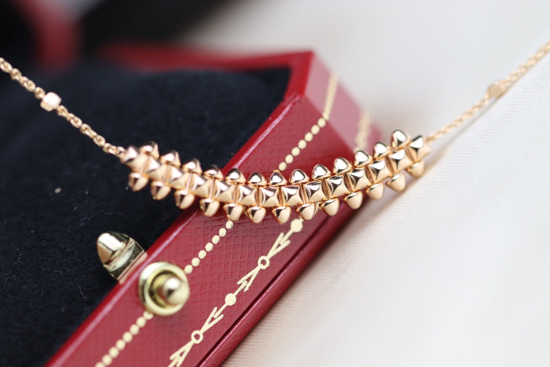 [Joyas Regalia] COLLAR CLASH DE ORO ROSA 