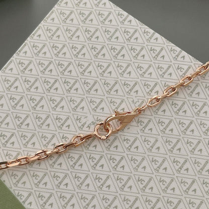 [Joyas Regalia] COLLAR DE ORO ROSA CON 15 MOTIVOS LUCKY SPRING