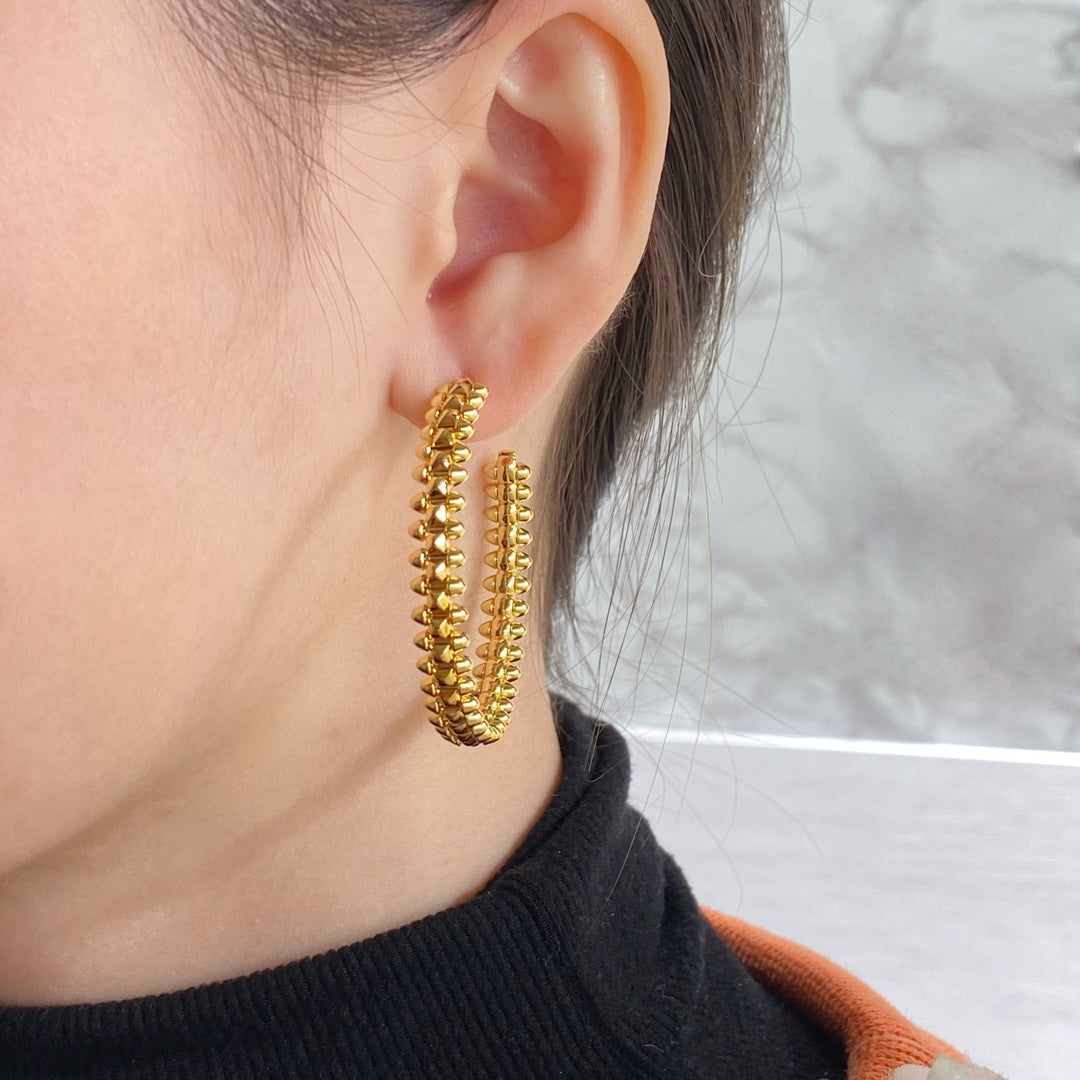 [Bijoux Regalia]Boucles d'oreilles créoles CLASH 