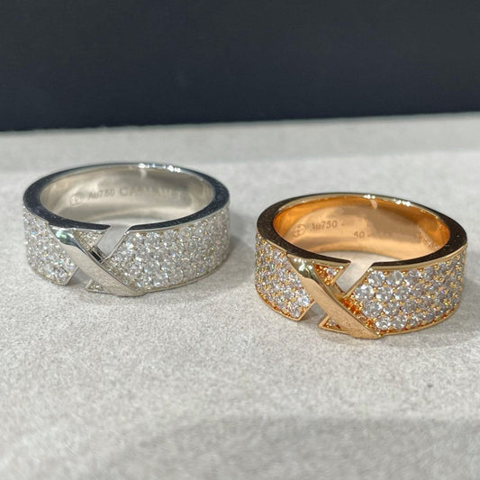 [Bijoux Regalia] BAGUE PAVÉE DE DIAMANTS LIENS EVIDENCE
