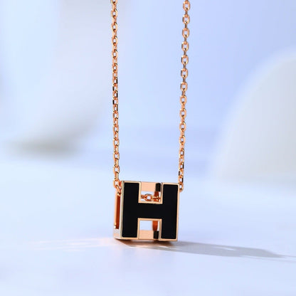 [Bijoux Regalia] COLLIER H CAGE EN OR ROSE