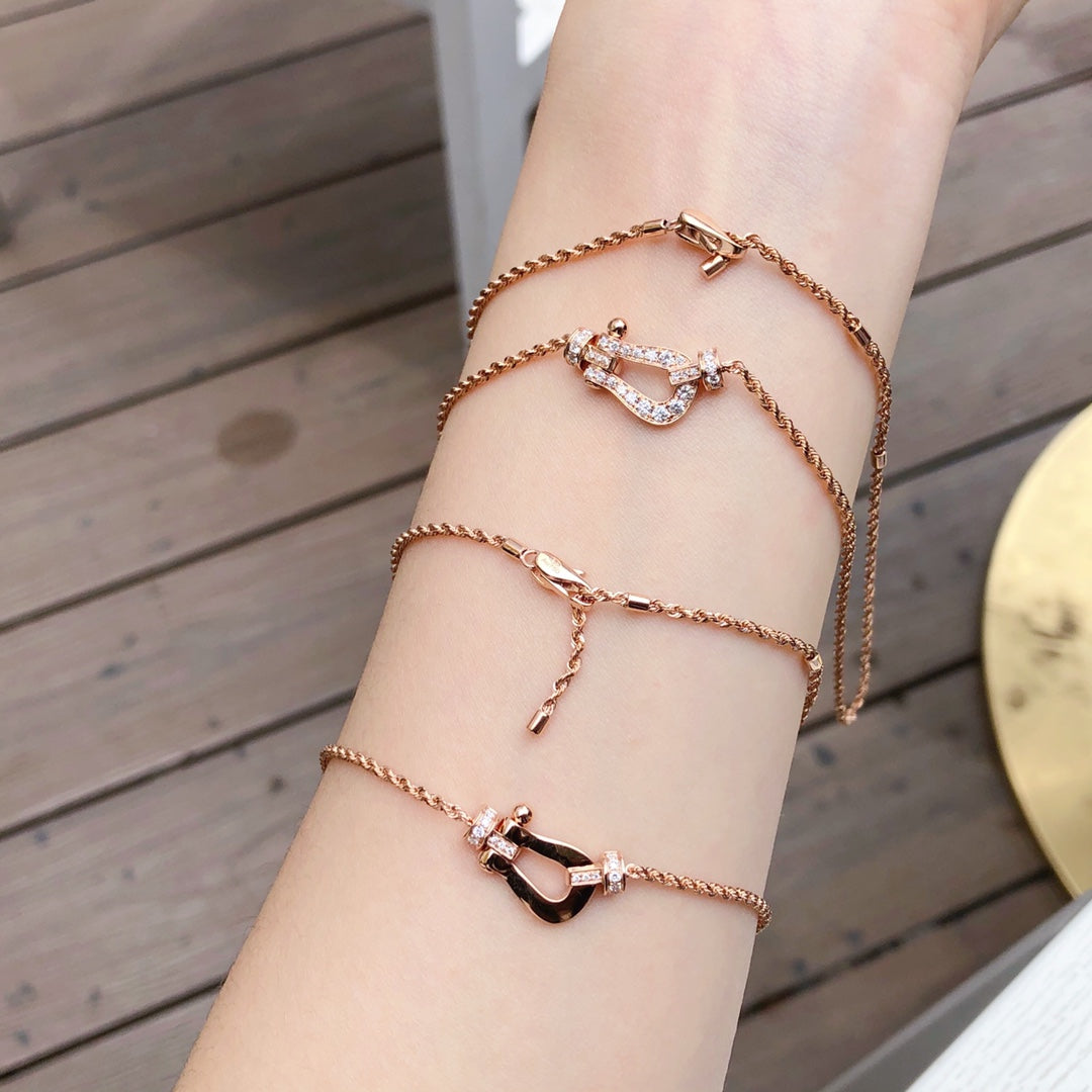 [Bijoux Regalia] COLLIER FORCE 10 OR ROSE DIAMANT