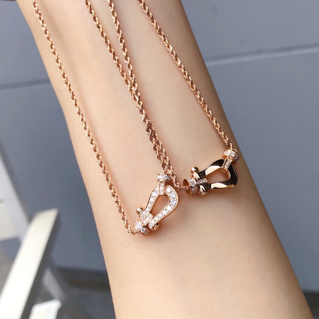 [Bijoux Regalia] COLLIER FORCE 10 OR ROSE DIAMANT