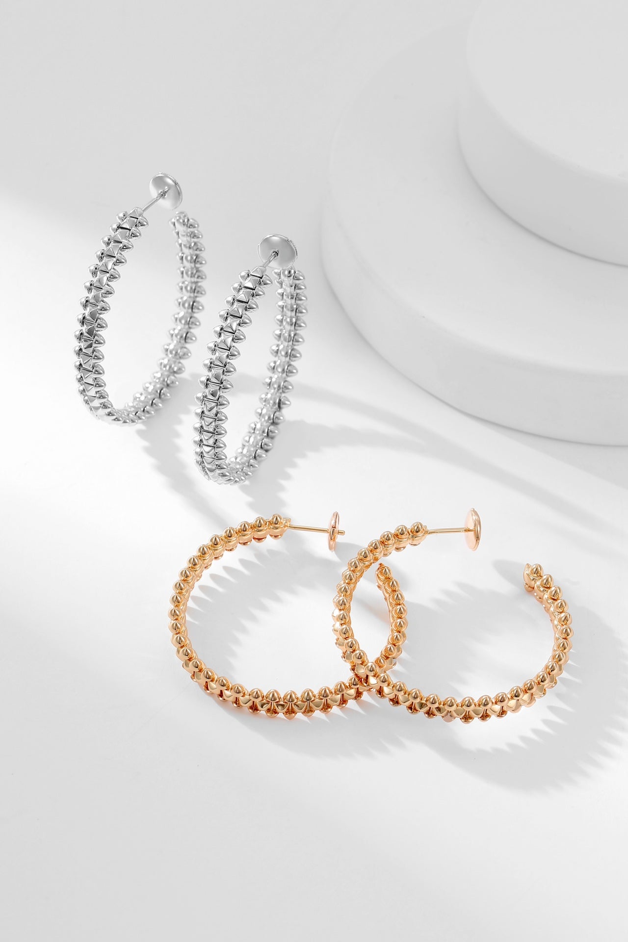 [Bijoux Regalia]Boucles d'oreilles créoles CLASH 