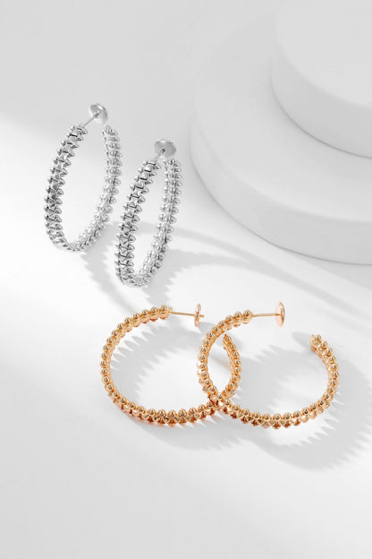 [Bijoux Regalia]Boucles d'oreilles créoles CLASH 