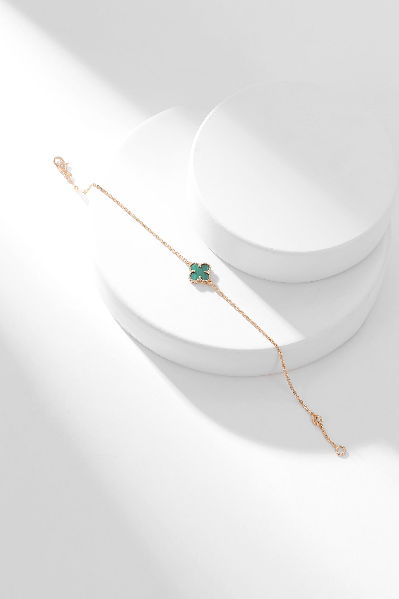 [Regalia jewelry]CLOVER BRACELET MALACHITE 1 MOTIF