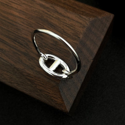 [Bijoux Regalia] BAGUE RONDE PETITE EN ARGENT ET DIAMANT