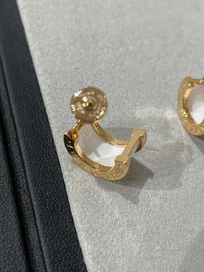 [Joyas Regalia] PENDIENTES DE CERÁMICA DE ORO ROSA ZERO 1