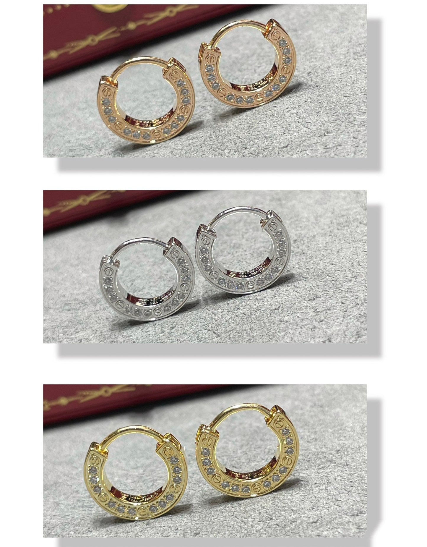 [Regalia jewelry]LOVE DIAMOND EARRINGS