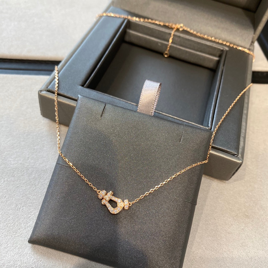 [Regalia jewelry]FORCE 10 DIAMOND PINK GOLD NECKLACE MINI MODEL