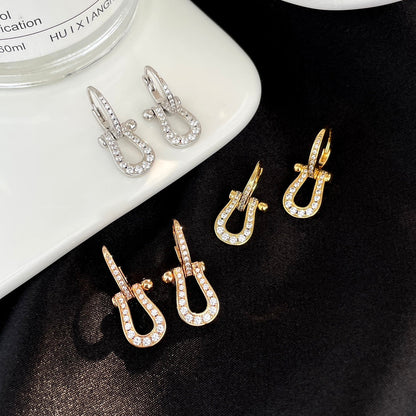 [Bijoux Regalia]Boucles d'oreilles pendantes Force 10 Full Diamond Medium Model