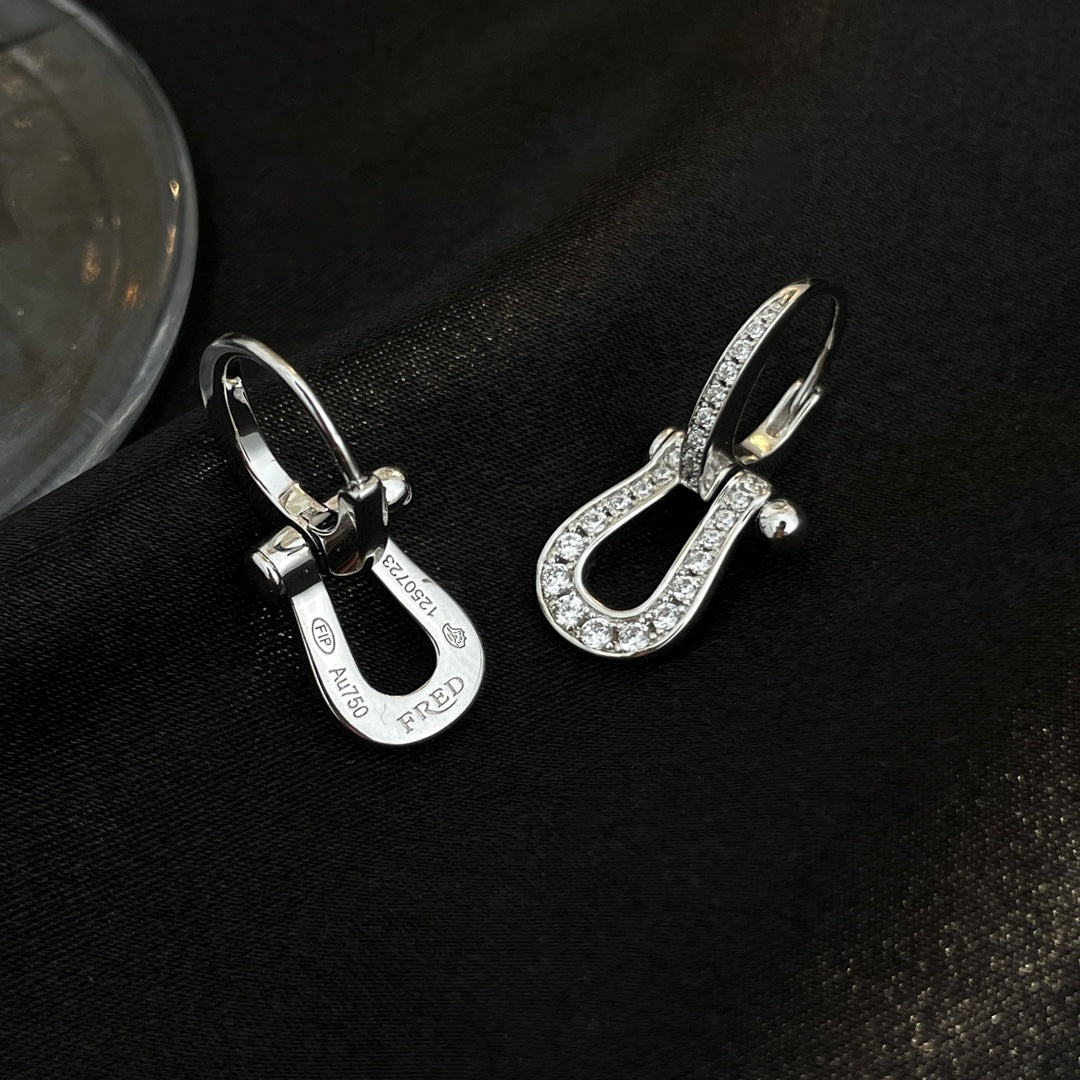 [Bijoux Regalia]Boucles d'oreilles pendantes Force 10 Full Diamond Medium Model