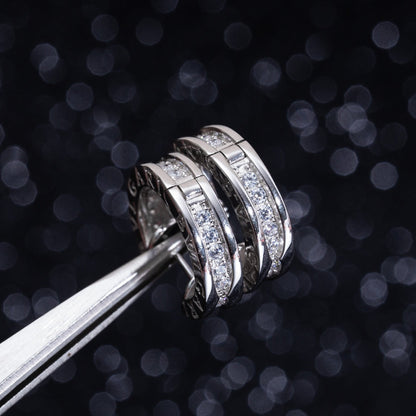 [Joyas Regalia] PENDIENTES MINI DE PLATA CON DIAMANTES ZERO 1