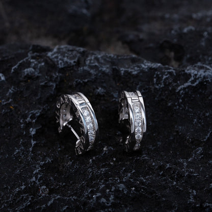 [Joyas Regalia] PENDIENTES MINI DE PLATA CON DIAMANTES ZERO 1