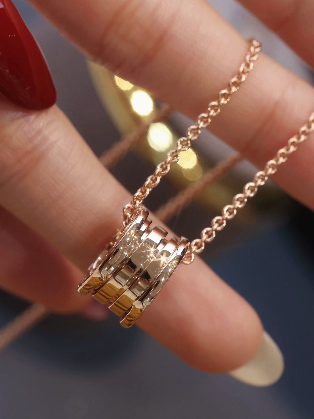 [Bijoux Regalia] COLLIER ZÉRO 1 EN OR ROSE