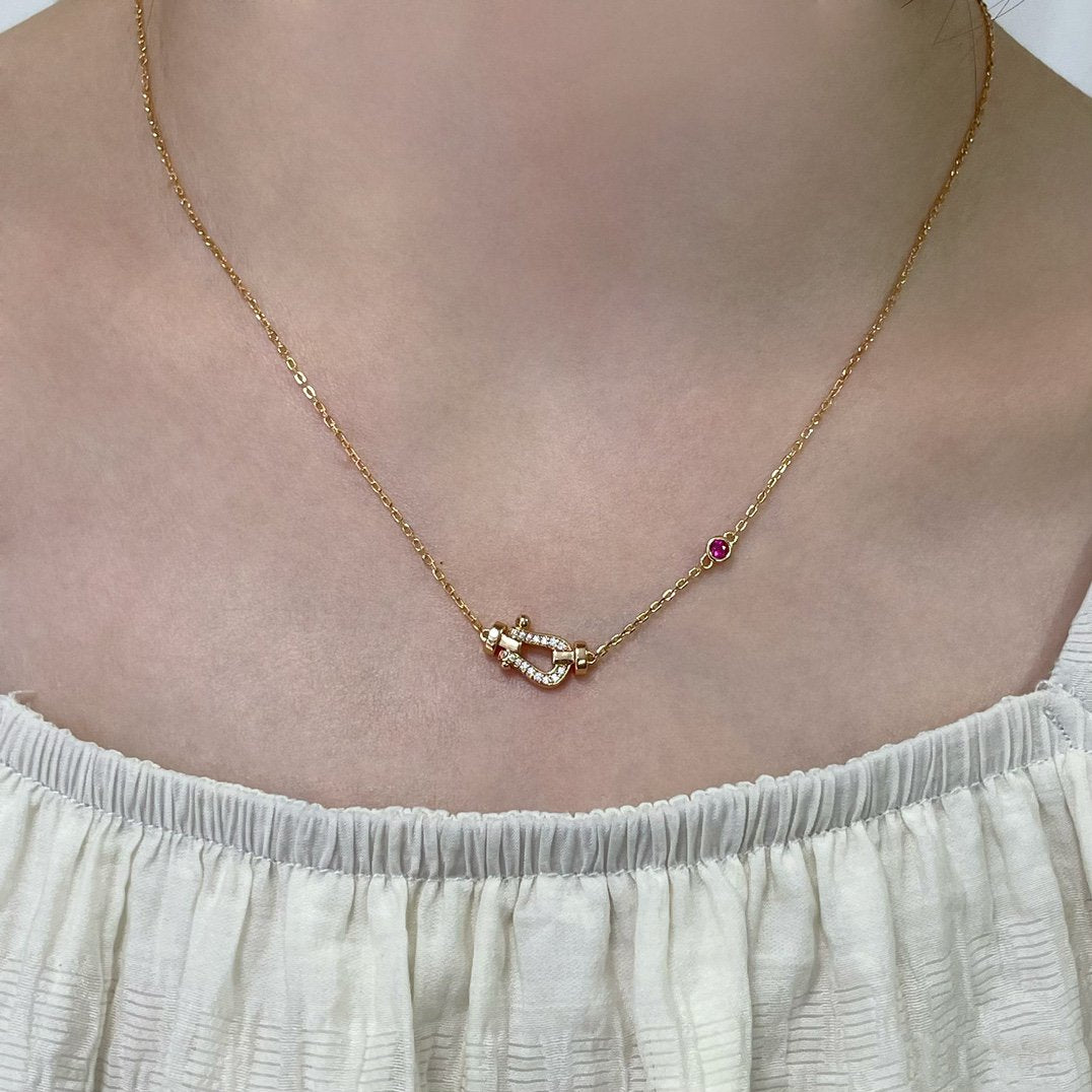[Joyas Regalia] COLLAR DE ORO ROSA CON DIAMANTES FORCE 10