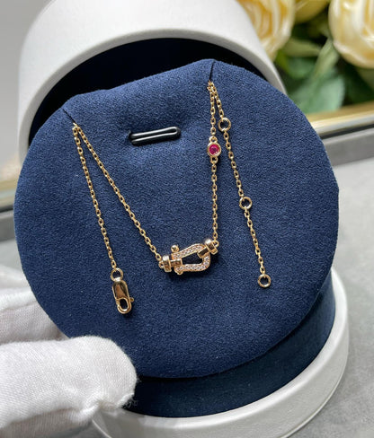[Joyas Regalia] COLLAR DE ORO ROSA CON DIAMANTES FORCE 10