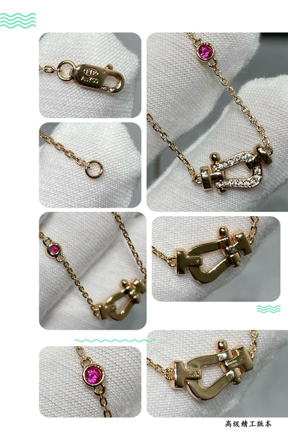[Joyas Regalia] COLLAR DE ORO ROSA CON DIAMANTES FORCE 10