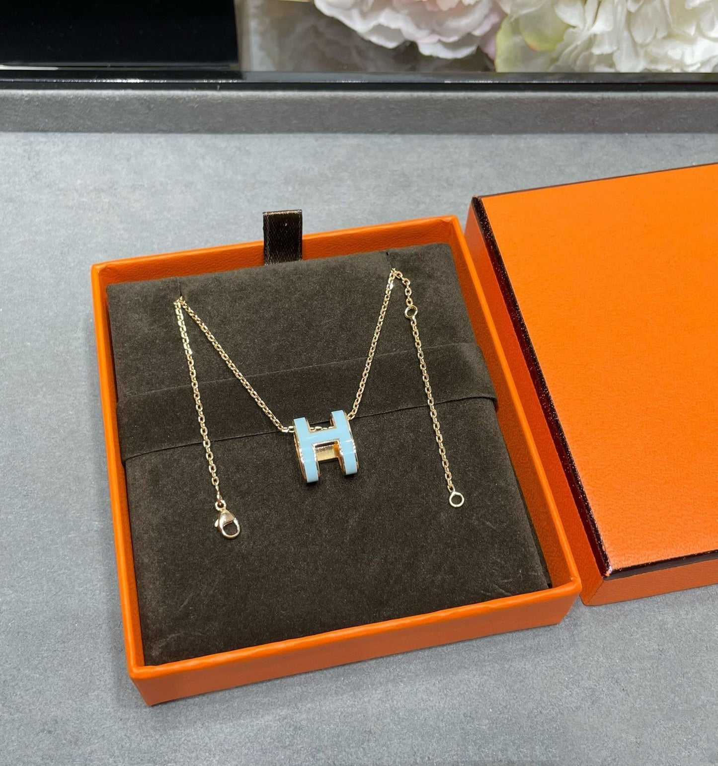 [Bijoux Regalia] COLLIER POP H BLEU CIEL