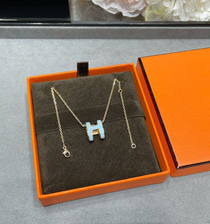 [Bijoux Regalia] COLLIER POP H BLEU CIEL