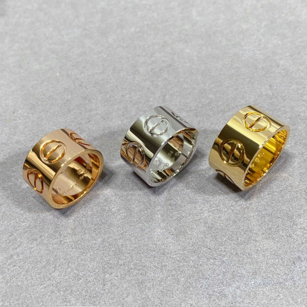 [Joyas Regalia] ANILLO GRANDE LOVE DE 11 MM