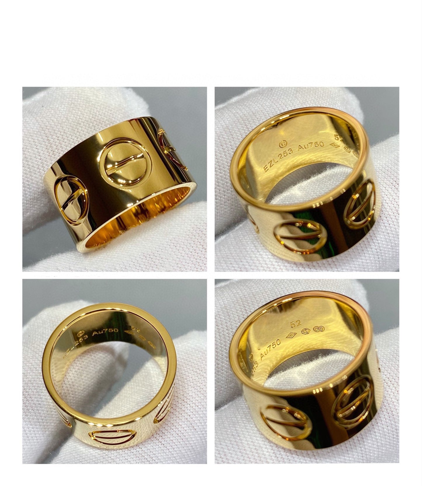[Joyas Regalia] ANILLO GRANDE LOVE DE 11 MM