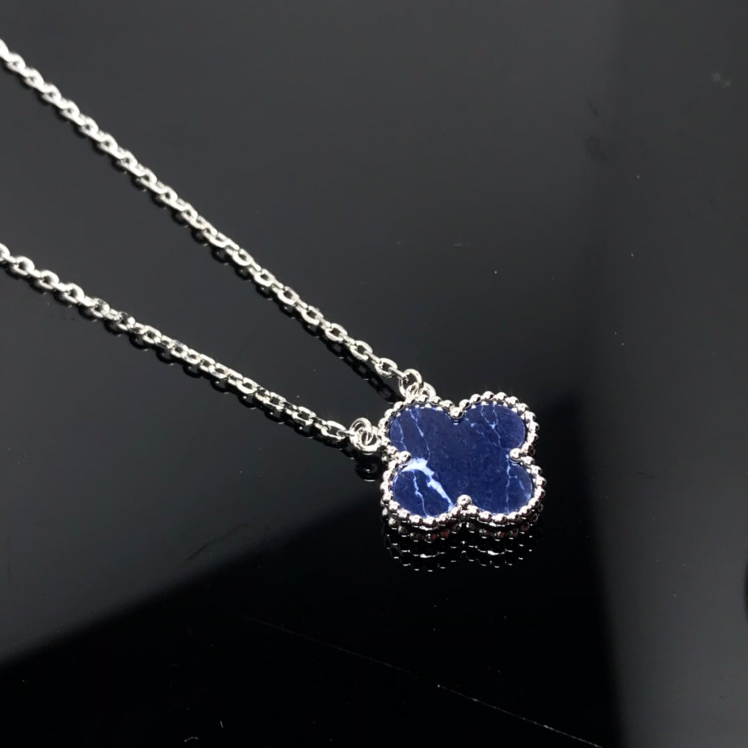 [Regalia jewelry]CLOVER PIETERSITE SILVER LONG NECKLACE