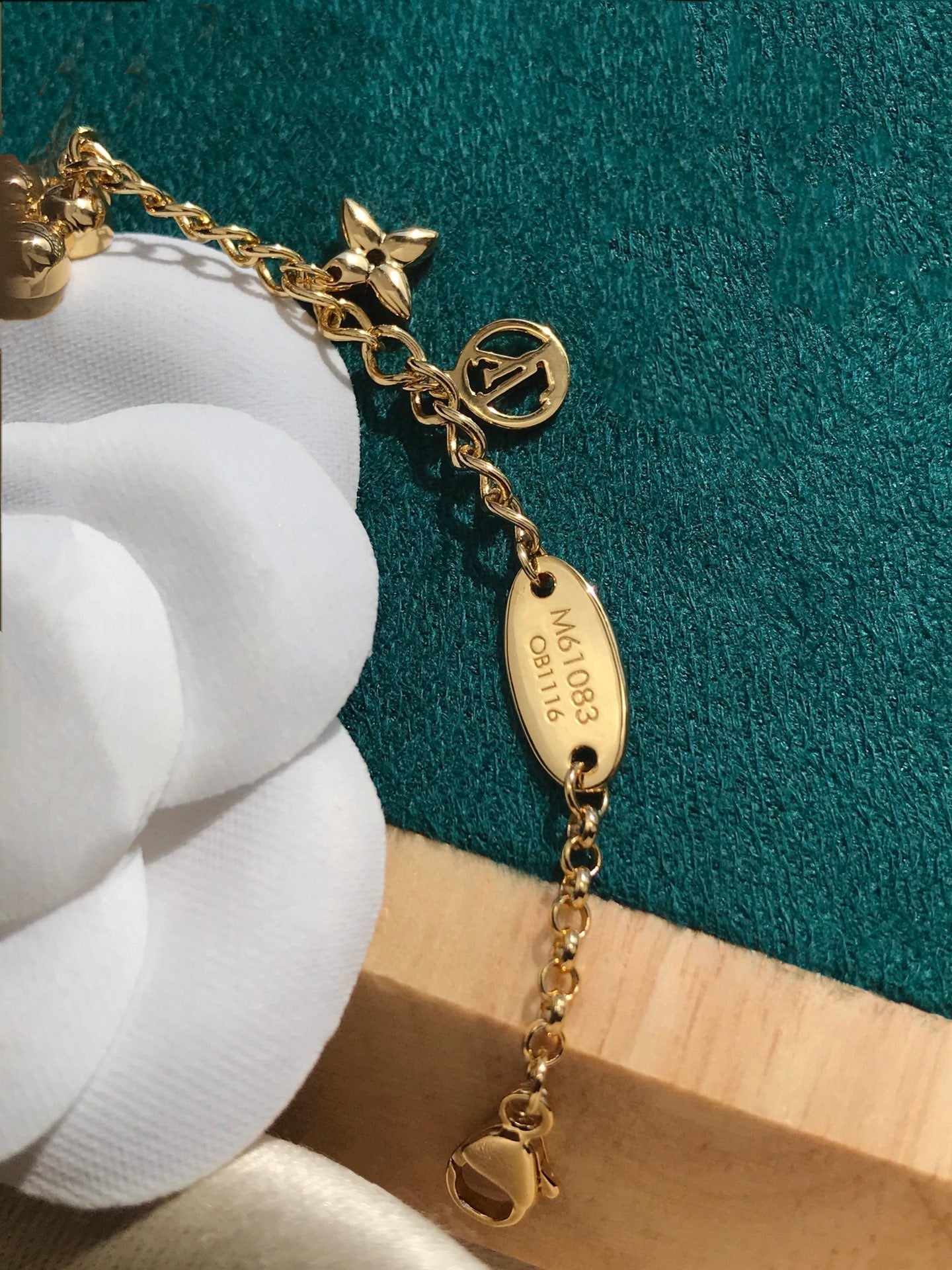 [Joyas Regalia]Pulsera de oro rosa floreciente