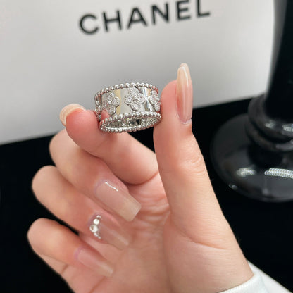 [Bijoux Regalia] GRANDE BAGUE PERLEE DIAMANT 