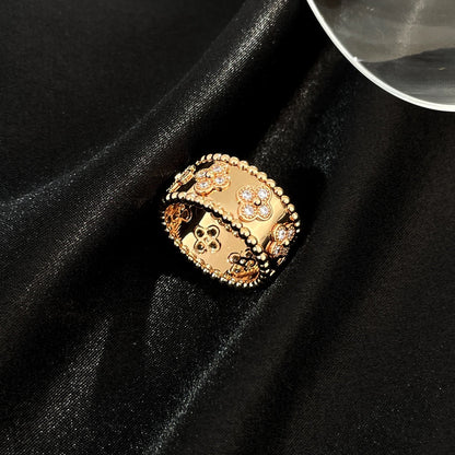 [Bijoux Regalia] GRANDE BAGUE PERLEE DIAMANT 