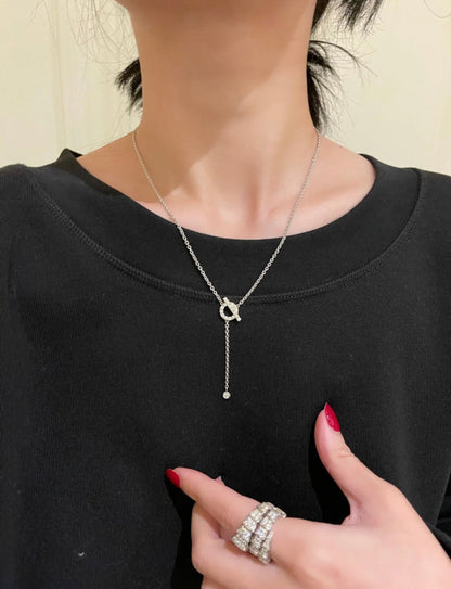 [Regalia jewelry]FINESSE SILVER DIAMOND NECKLACE