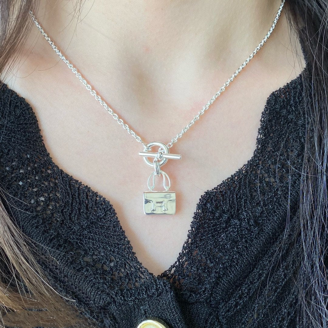 [Regalia jewelry]CONSTANCE PEDANT SILVER NECKLACE