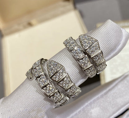 [Joyas Regalia] ANILLO SERPENTI PLATA CON DIAMANTES PAVÉ