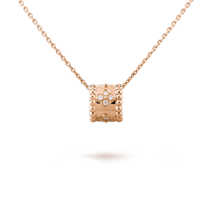 [Bijoux Regalia] COLLIER PENDENTIF PERLEE OR / OR ROSE