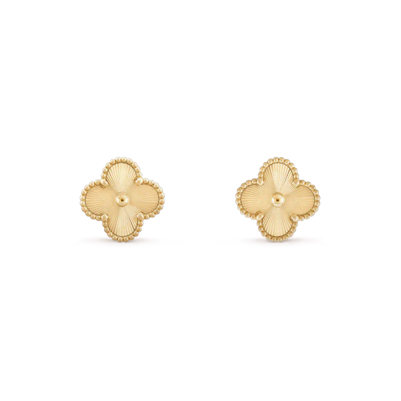 [Joyas Regalia] PENDIENTES MINI TRÉBOL LÁSER DE 9,5 MM