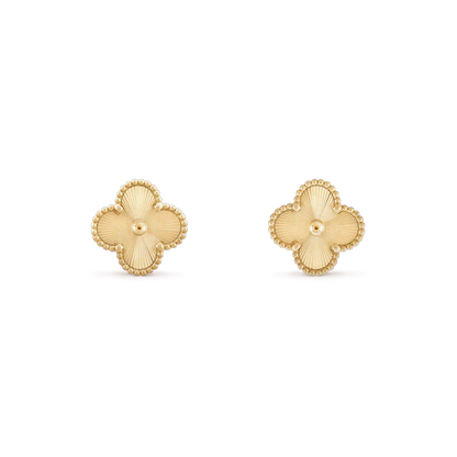 [Joyas Regalia] PENDIENTES MINI TRÉBOL LÁSER DE 9,5 MM
