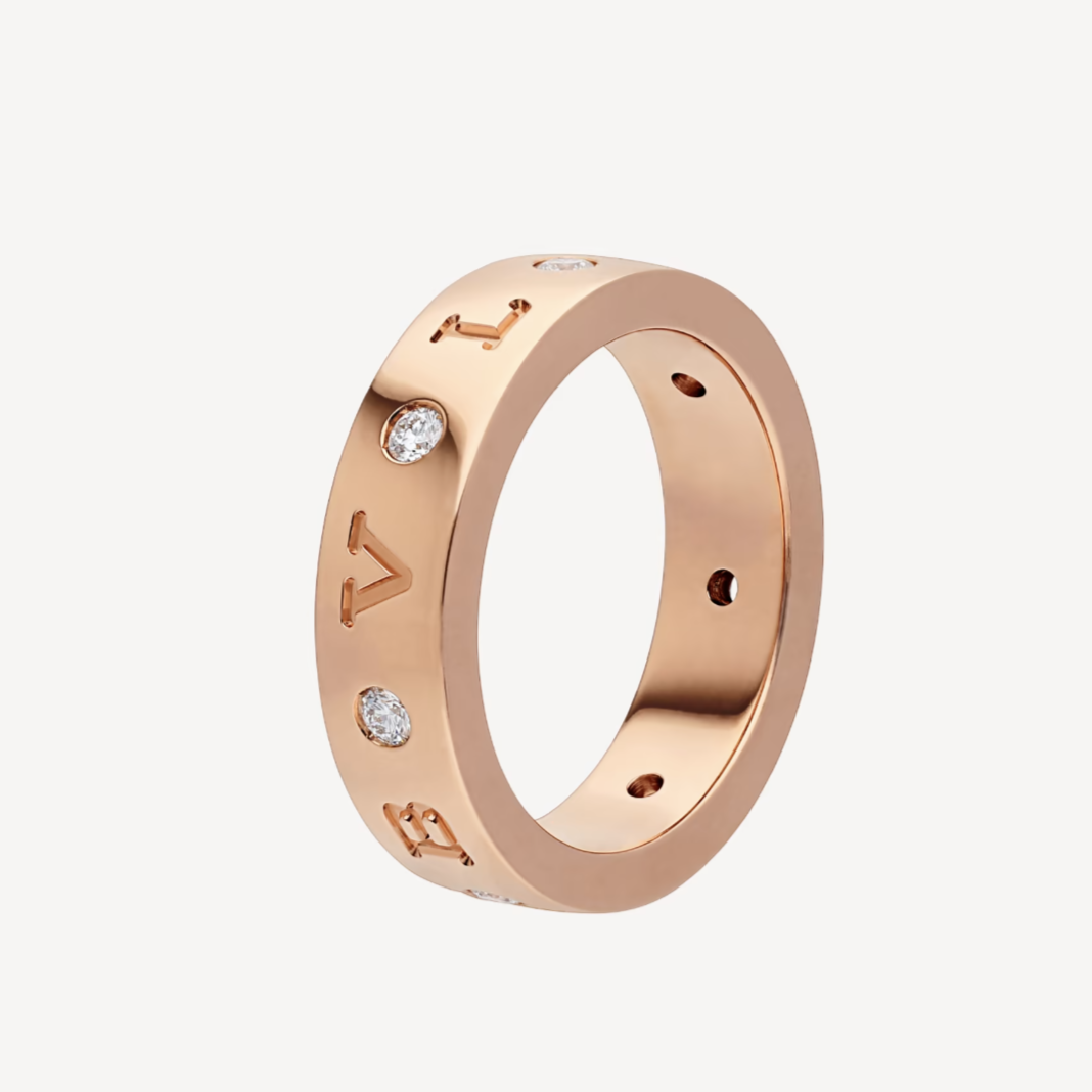 [Joyas Regalia] ANILLO ZERO 1 ESSENTIAL DE ORO ROSA CON DIAMANTES
