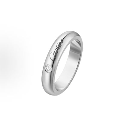 ANILLO DE PLATA CON 1 DIAMANTE Y PLATINO