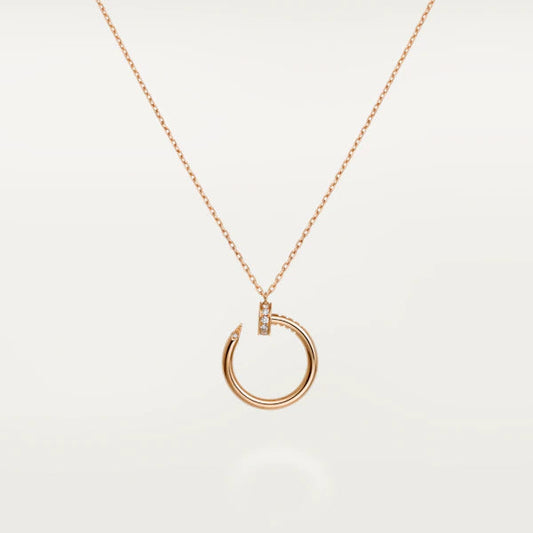 [Joyas Regalia]COLLAR JUSTE ORO ROSA 