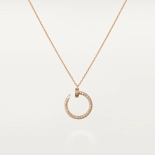 [Joyas Regalia]COLLAR JUSTE ORO ROSA DIAMANTES