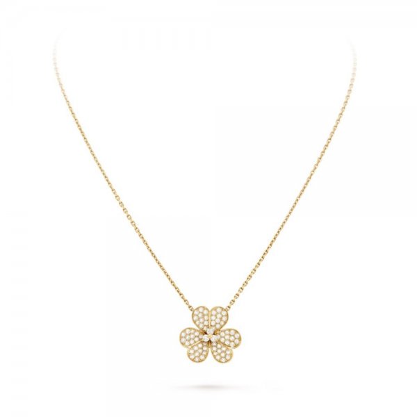 [Joyas Regalia] COLLAR DE DIAMANTES CON FLOR