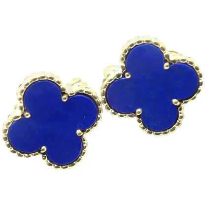 [Joyas Regalia] PENDIENTES MINI TRÉBOL TURQUESA DE 9,5 MM