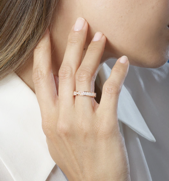 [Joyas Regalia] ANILLO DE DIAMANTES PAVÉ DE 4 MM VIDENCE DE ALLIANCE LIENS