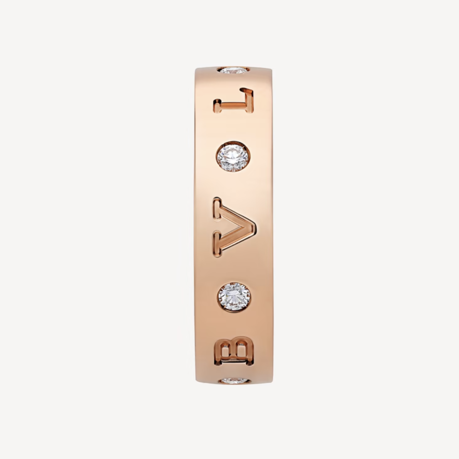 [Joyas Regalia] ANILLO ZERO 1 ESSENTIAL DE ORO ROSA CON DIAMANTES