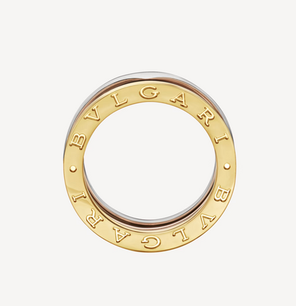 [Joyas Regalia] ANILLO ZERO 1 DE TRES BANDAS ROSA BLANCO Y AMARILLO