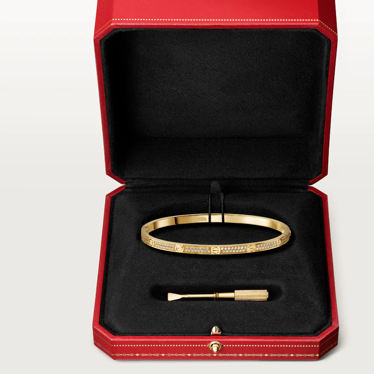 [Bijoux Regalia] BRACELET LOVE 3,65 MM PAVÉ DIAMANTS