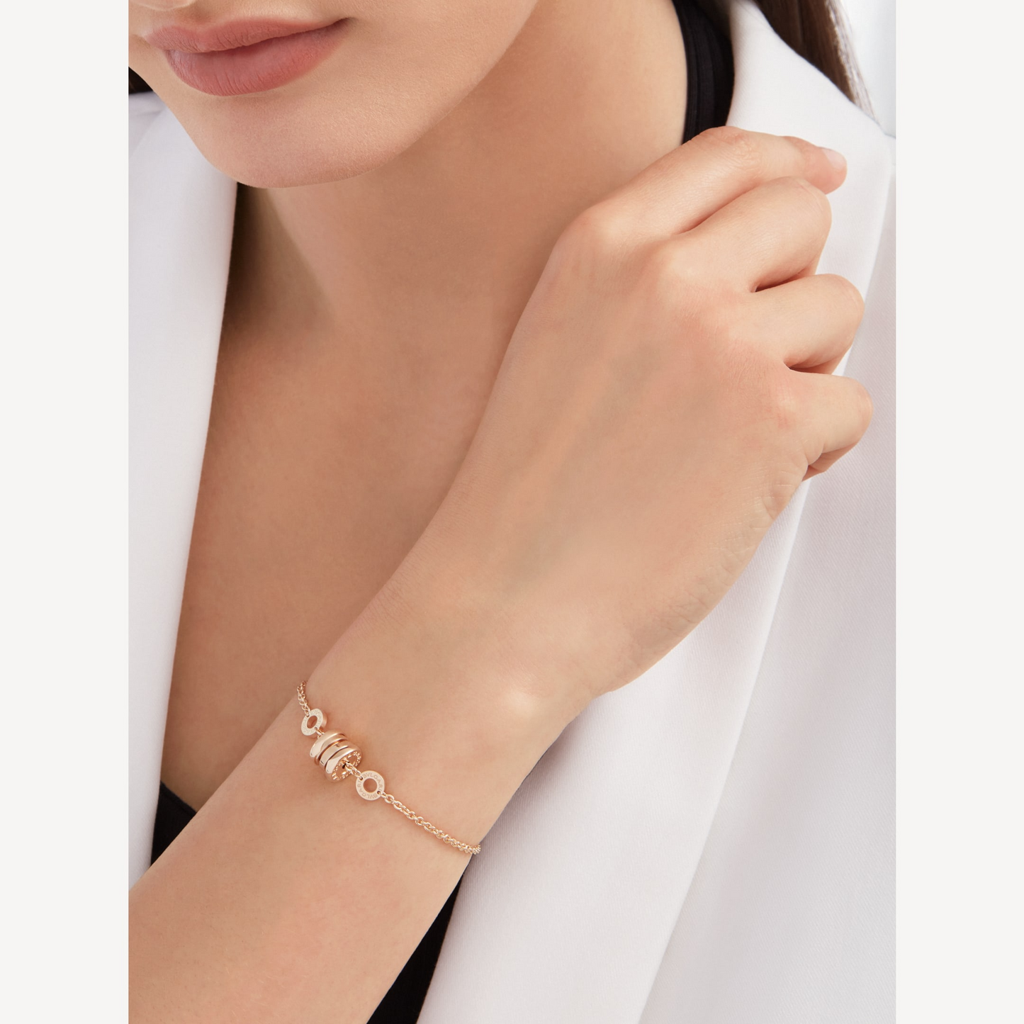 [Joyas Regalia] PULSERA DE ORO ROSA SUAVE ZERO 1