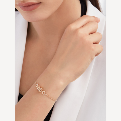 [Joyas Regalia] PULSERA DE ORO ROSA SUAVE ZERO 1