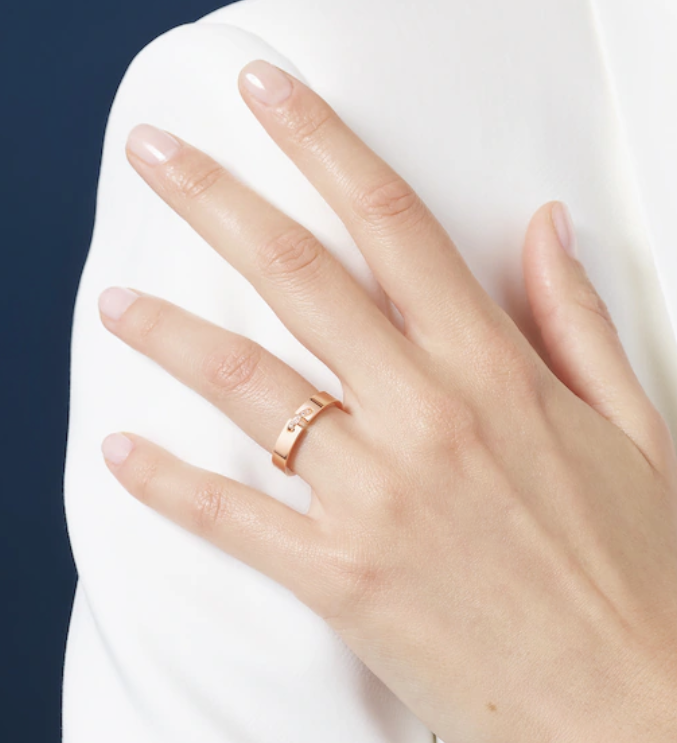 [Joyas Regalia] ANILLO DE DIAMANTES VIDENCE DE 4 MM DE ALLIANCE LIENS