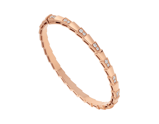 [Bijoux Regalia] PETIT BRACELET SERPENTI OR ROSE DIAMANT